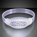 60 Day Custom Sound Activated Light Up White LED Flashing Bracelet